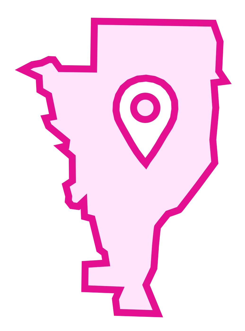 Lake Forest Park pink map