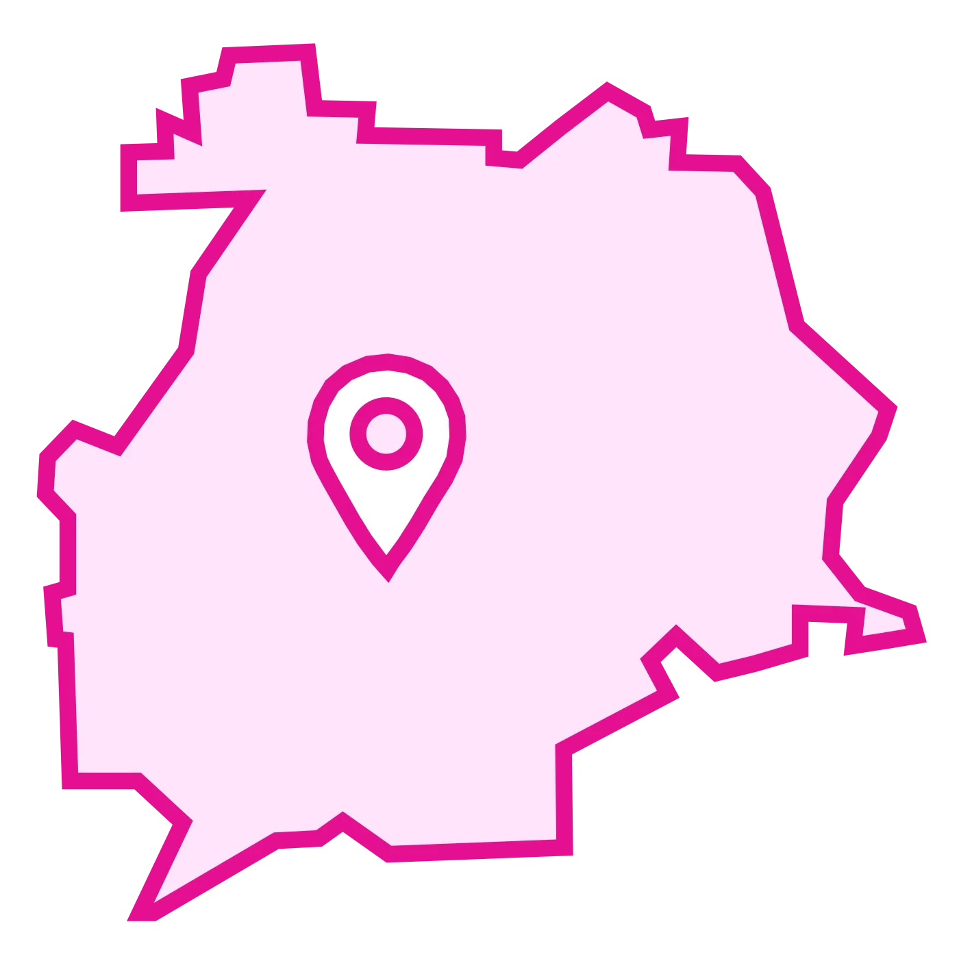 Lynwood pink map