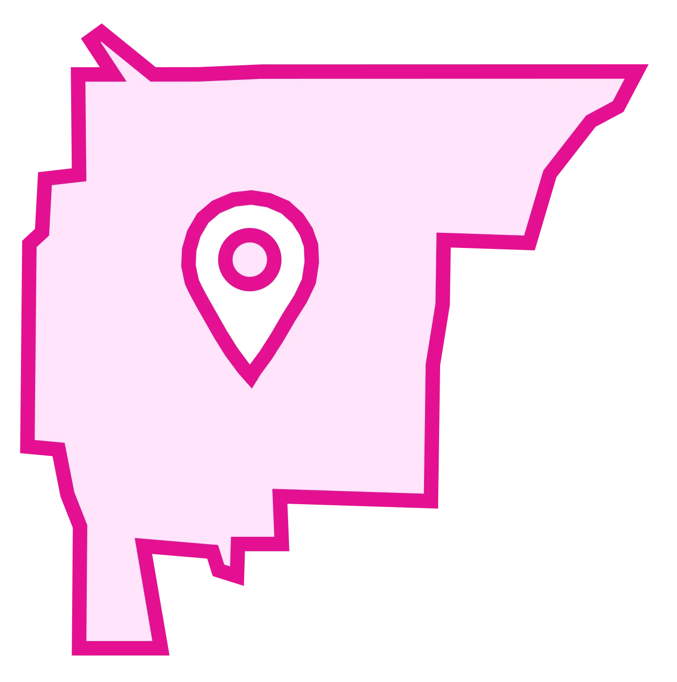 Mill Creek pink map