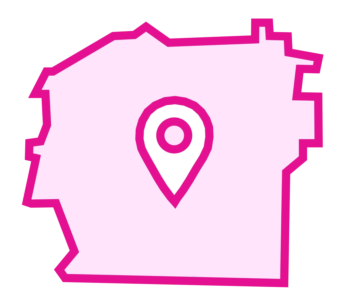 Mountlake Terrace Pink map