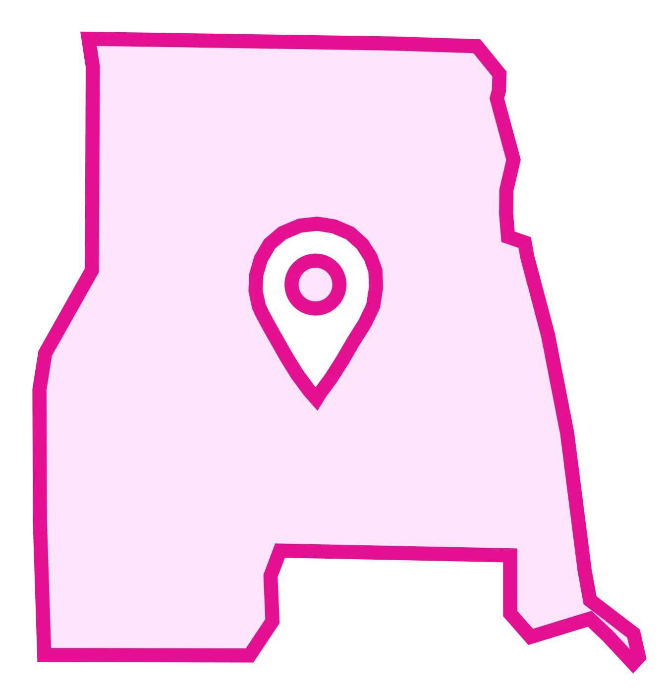 North Seattle pink map